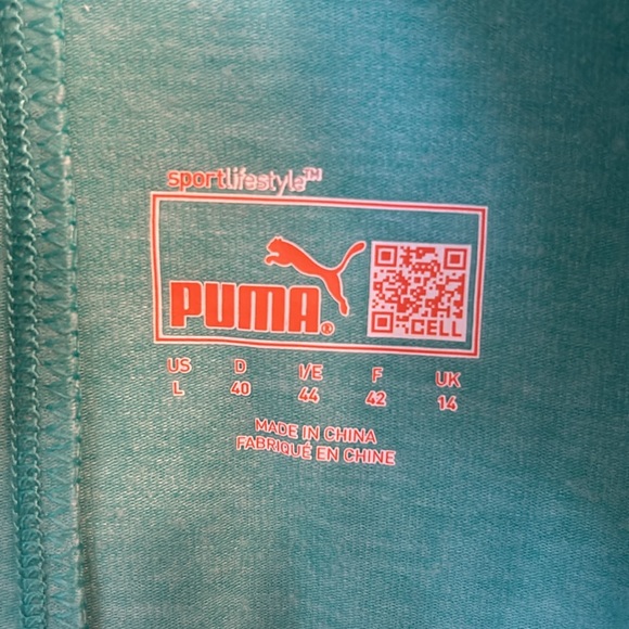 Puma Long Sleeve 3/4 Zip Top - NWOT - Picture 3 of 5